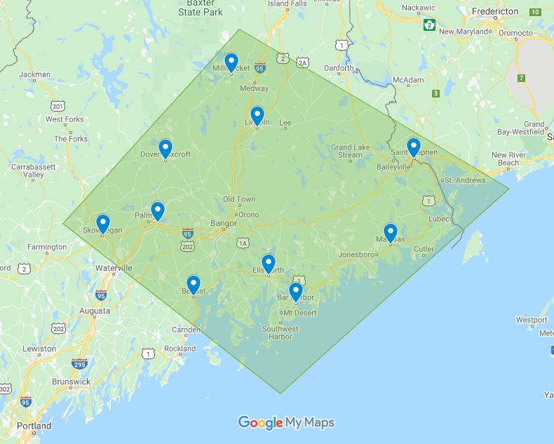 locations in Maine that we serve